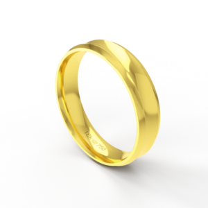 Aliança de Casamento Noivado Compromisso parte Interna Anatômica Ouro Branco, Ouro Rose ou Amarelo 18k C493R