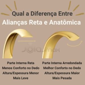 Aliança de Casamento 3 cores parte Interna Reta Trabalho Entrelaçado em Ouro Branco Rose e Amarelo 18k C323