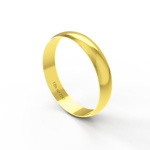 Aliança Ouro 10K 4mm B040