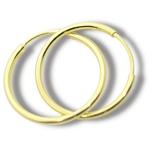 Brinco Argola Ouro 18K 12,5mm B043