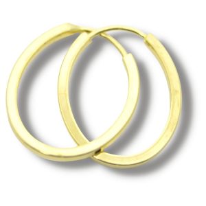 Brinco Argola Ouro 18K 9,5mm B166